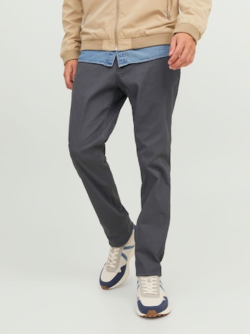 JACK & JONES Regular Chino trousers 'Marco Dave AKM' in Grey: front
