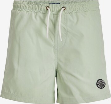 Jack & Jones Junior Board Shorts in Green: front