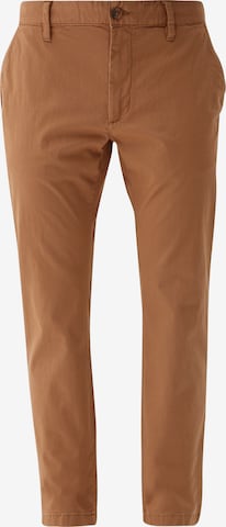 s.Oliver Slimfit Chino 'Austin' in Bruin: voorkant