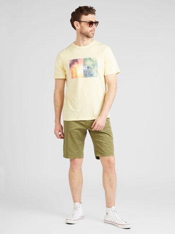 JACK & JONES T-Shirt 'NAVIN' in Gelb