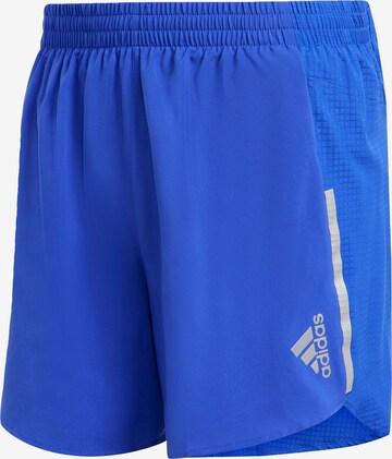 Pantalon de sport 'Designed 4 Running' ADIDAS SPORTSWEAR en bleu : devant