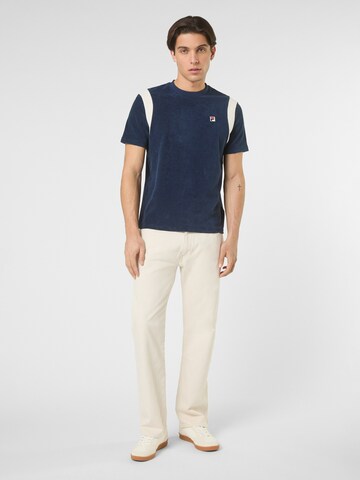 FILA - Camiseta 'EMPOLI regular blocked towelling t-shirt' en azul