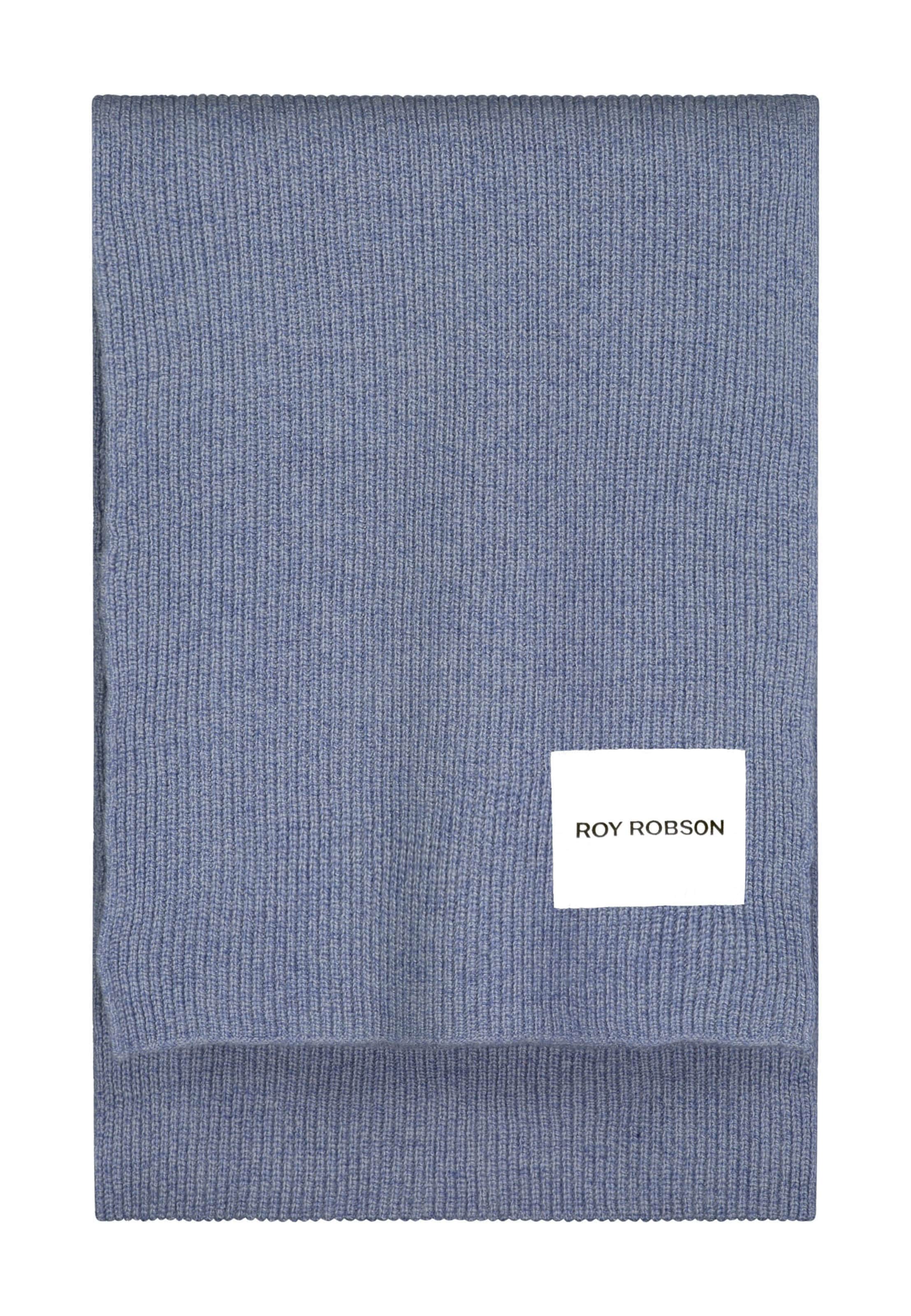 ROY ROBSON Strickschal in Blau: Vorderseite