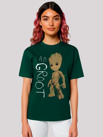 F4NT4STIC Shirt 'Marvel Guardians of the Galaxy I am Groot' in Groen: voorkant
