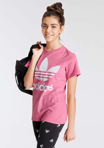 ADIDAS ORIGINALS Μπλουζάκι 'Trefoil' σε ροζ