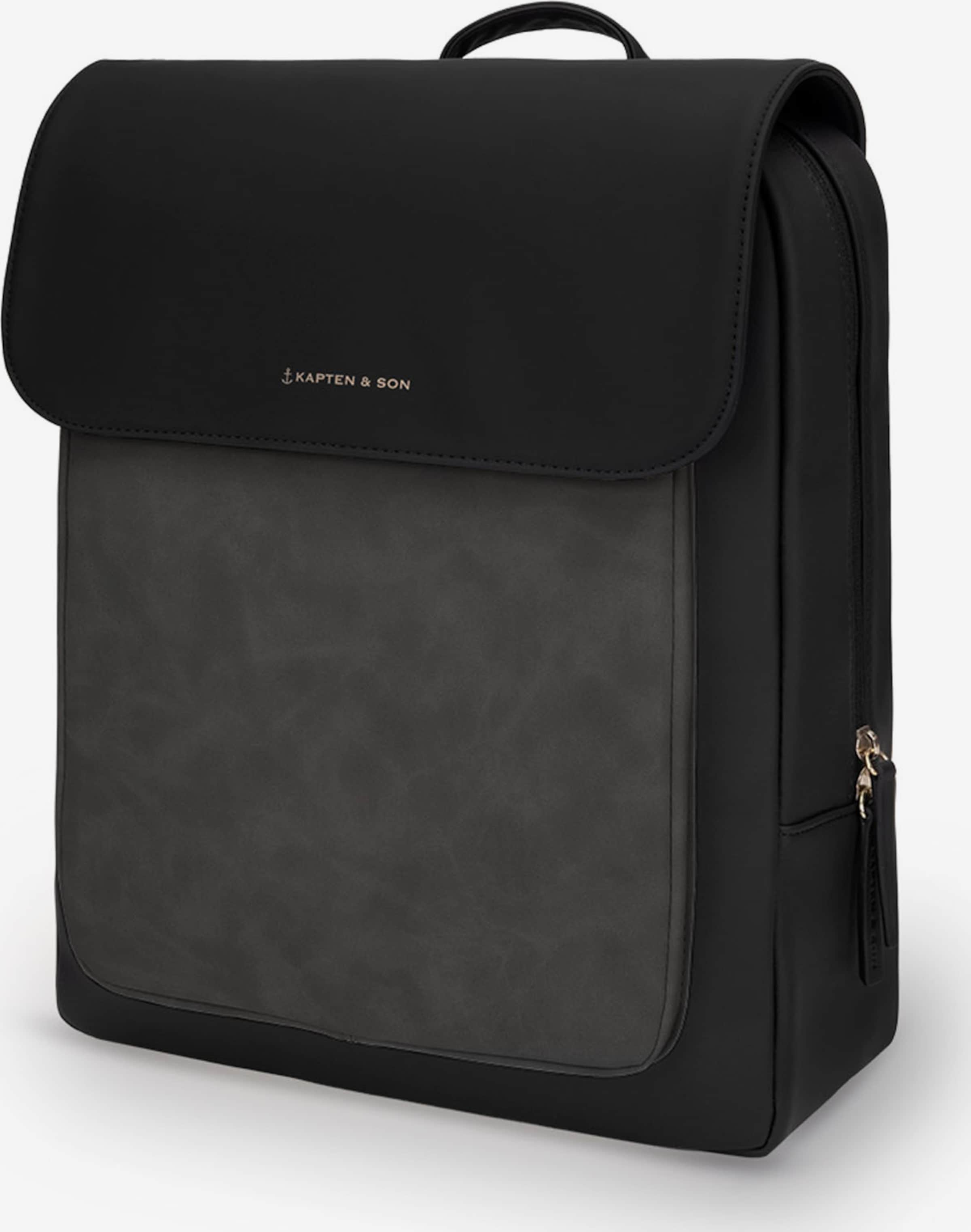 Kapten Son Backpack Tromso All Black in Black ABOUT YOU