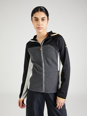 ICEPEAK Athletic Fleece Jacket 'BRADGATE' in Black: front