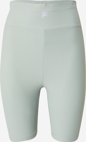 Skinny Pantaloni sport de la FILA pe verde: față