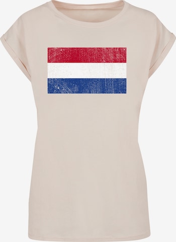 T-shirt F4NT4STIC en beige : devant