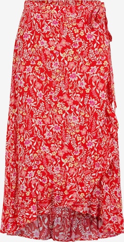 PIECES Curve Skirt 'Andy' in Red: front
