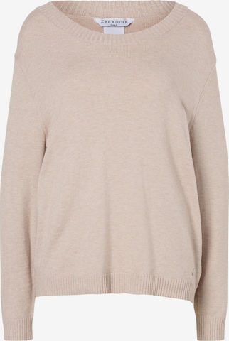 Pull-over 'Am44ber' ZABAIONE en beige : devant