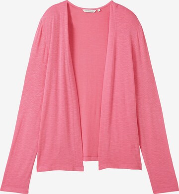 Cardigan TOM TAILOR en rose : devant