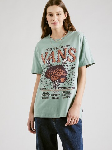 VANS Shirts 'BRAIN JAM' i grøn: forside