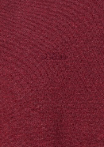 s.Oliver Men Big Sizes Trui in Rood: voorkant
