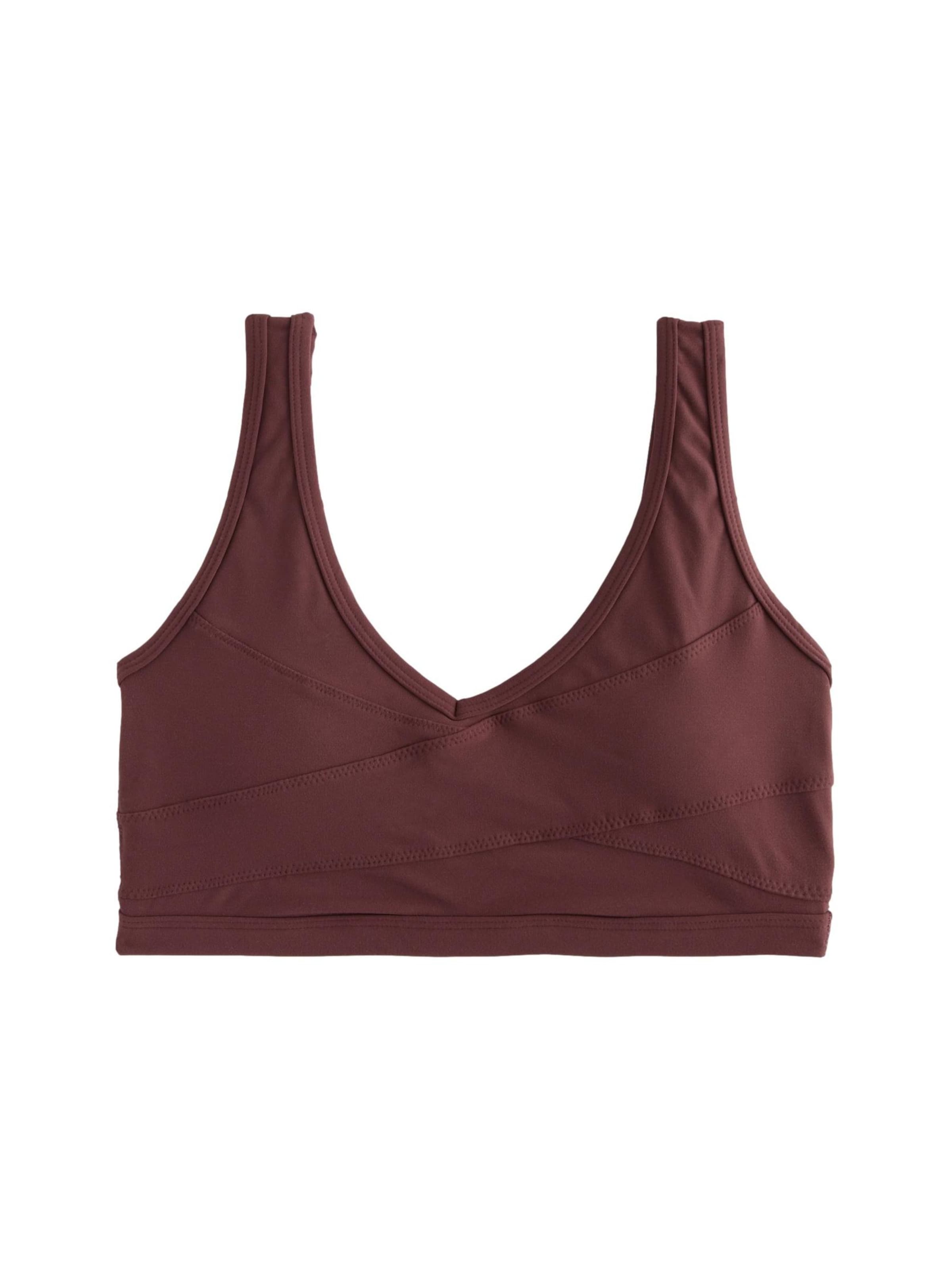 Next Μπουστάκι Αθλητικό σουτιέν σε καφέ: μπροστά