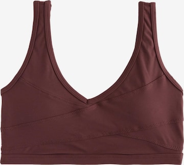 NextBustier Sportski grudnjak - smeđa boja: prednji dio