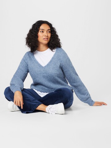 KAFFE CURVE Pullover 'Sila' in Blau