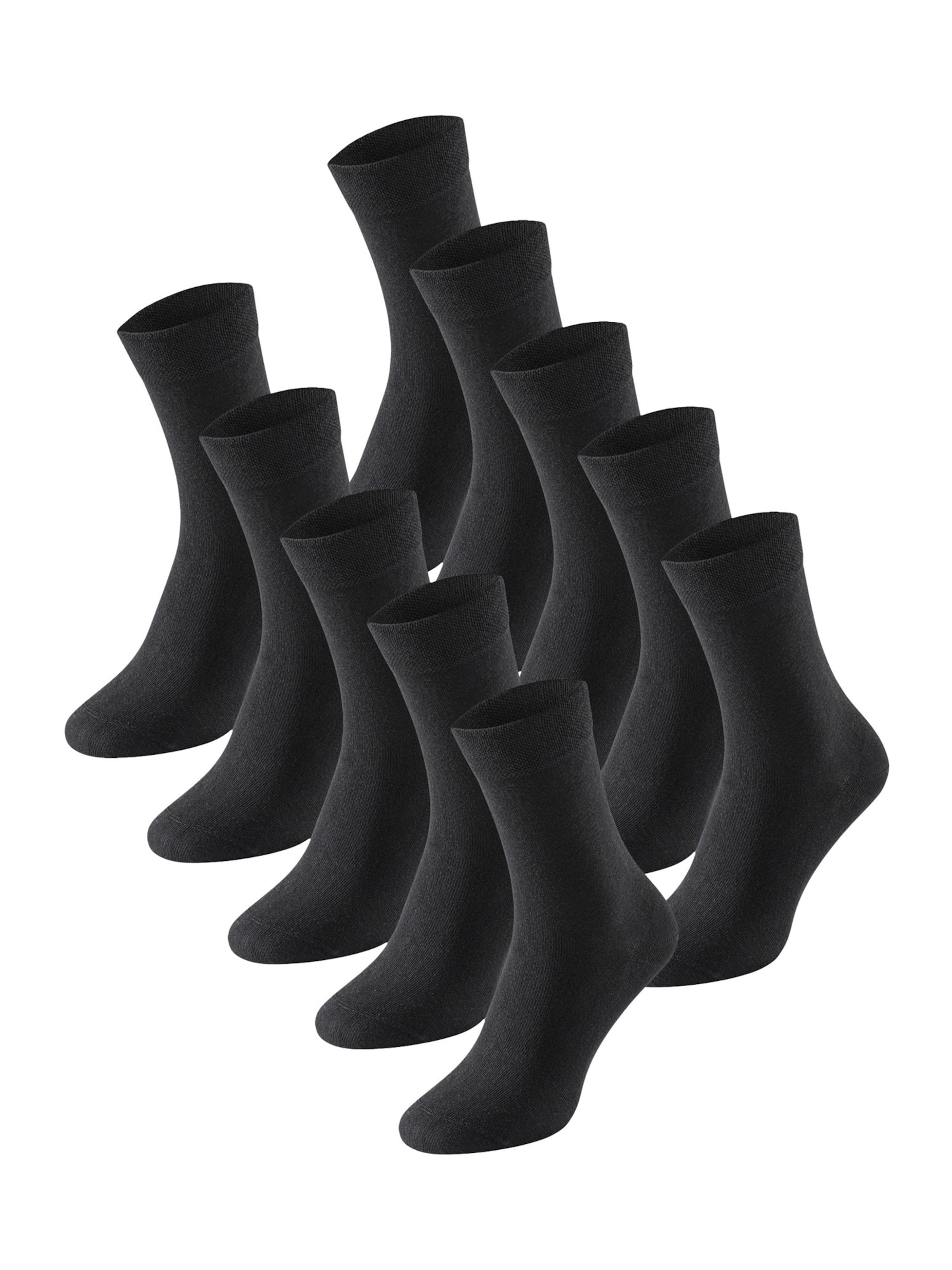 Chaussettes SCHIESSER en noir : devant