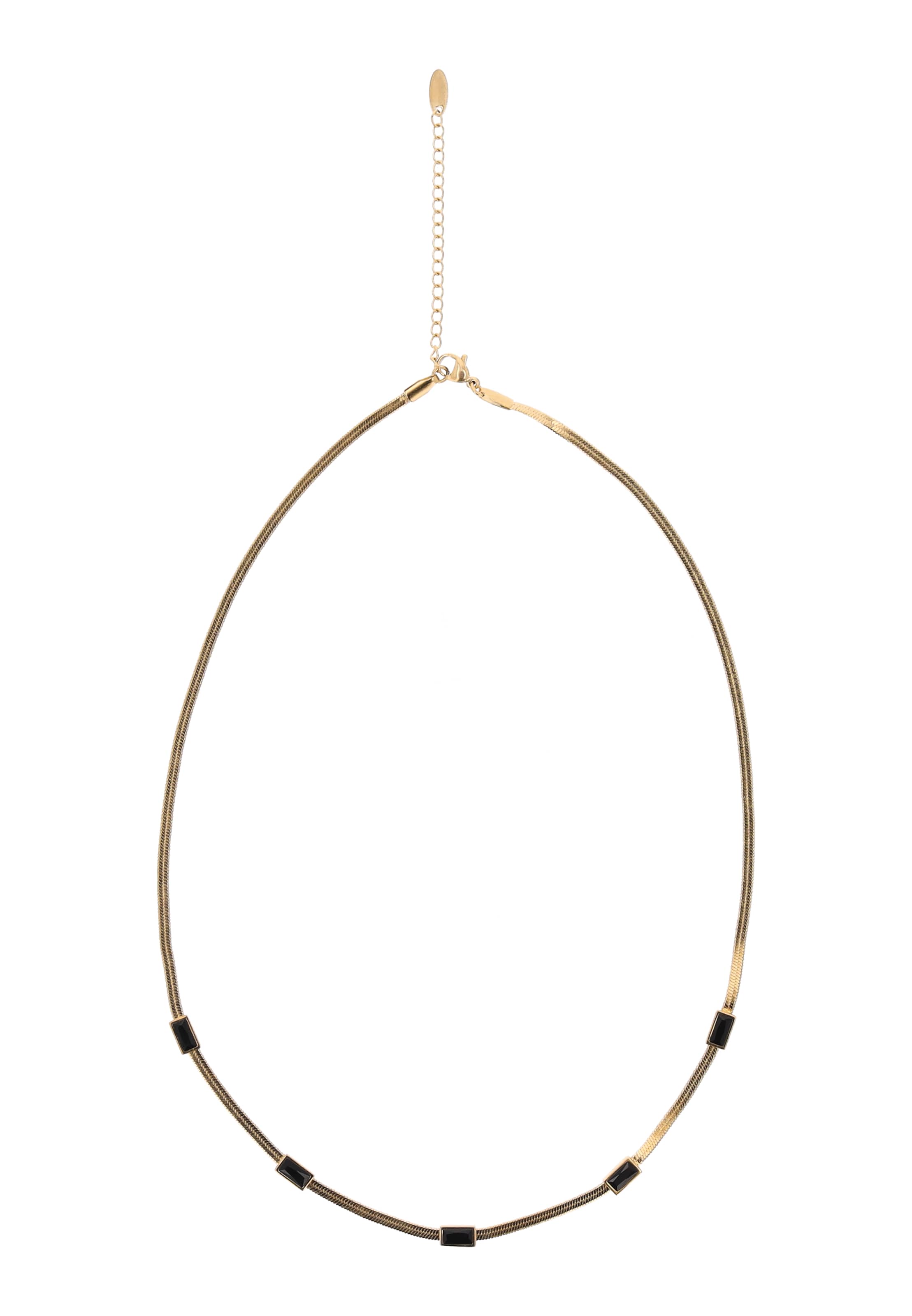 Chaîne usha WHITE LABEL en or : devant