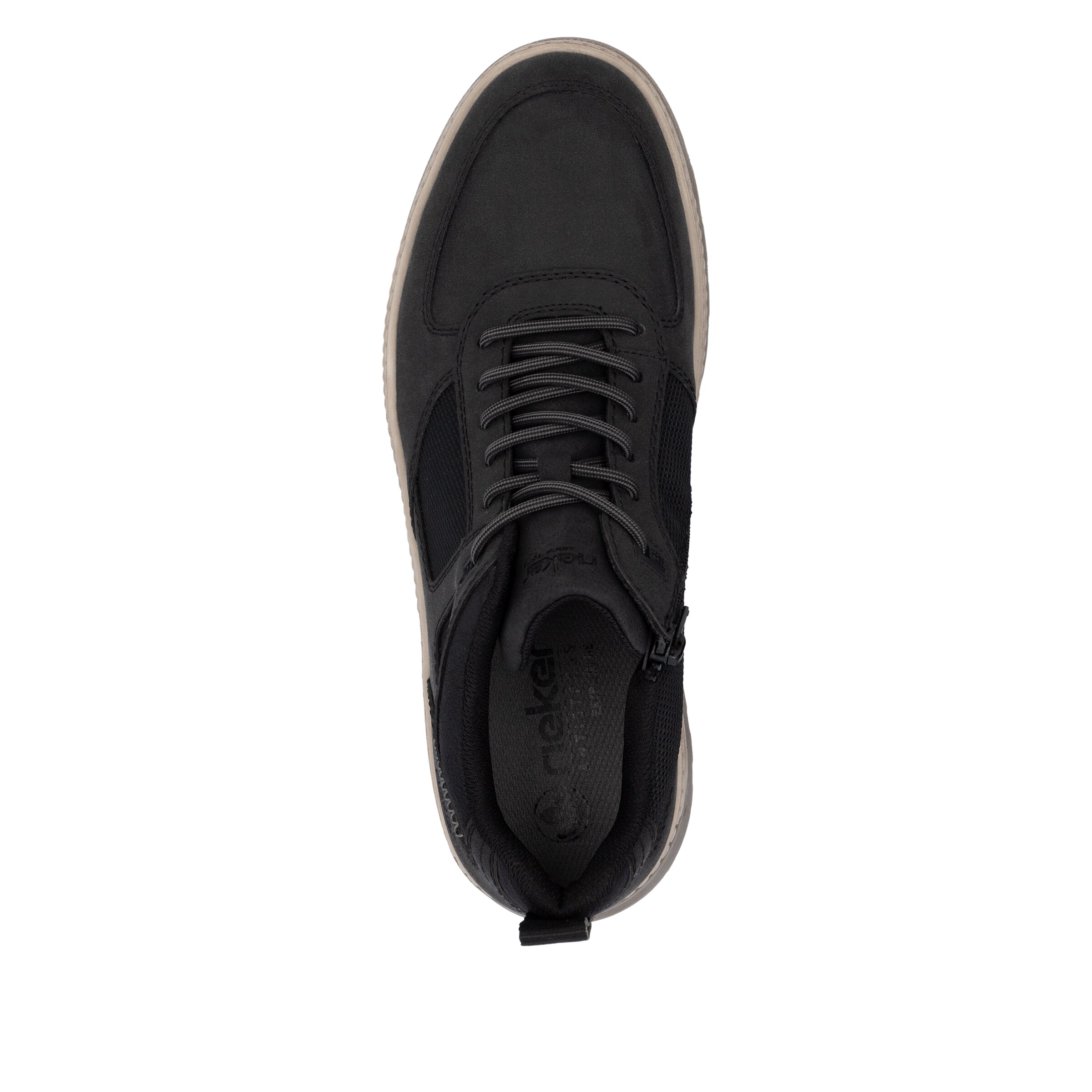 Rieker Athletic Lace-Up Shoes in Black
