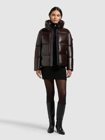 khujo Winterjacke 'Rinja2 Shiny' in Rot