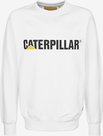 CATERPILLAR Sweatshirt in White: front