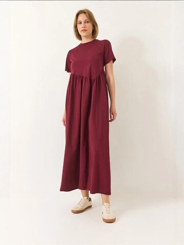 Bianco Lucci Jurk in Rood: voorkant