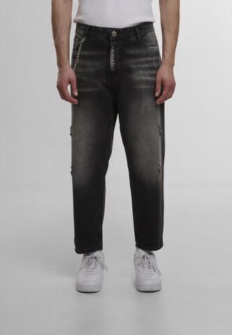 regular Jeans di 2Y Premium in nero: frontale