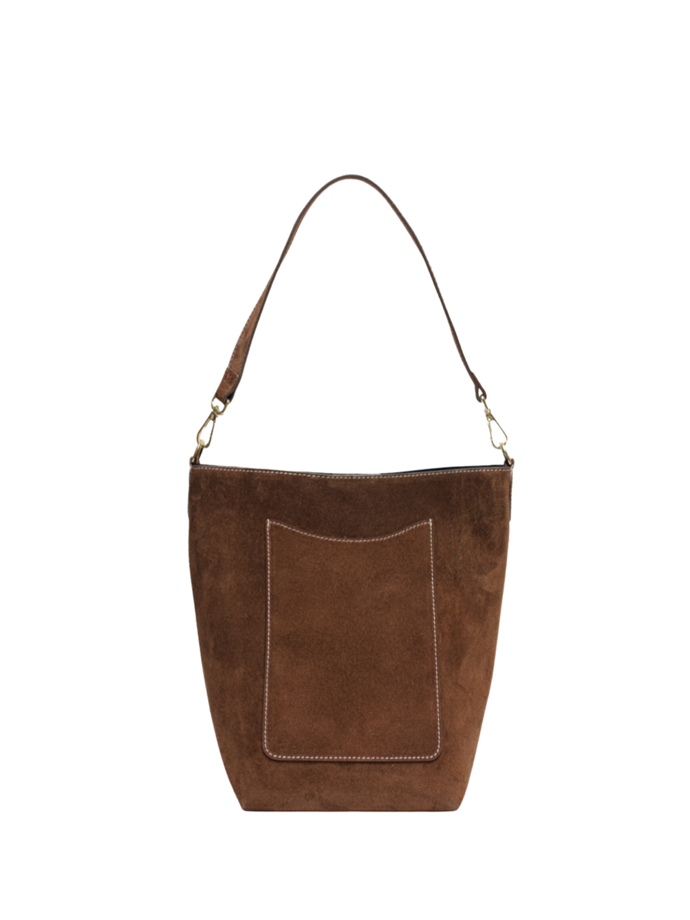 Latalia Bolso de hombro 'Fano' en 30 cm x 26 cm x 18cm en chocolate, Vista del producto