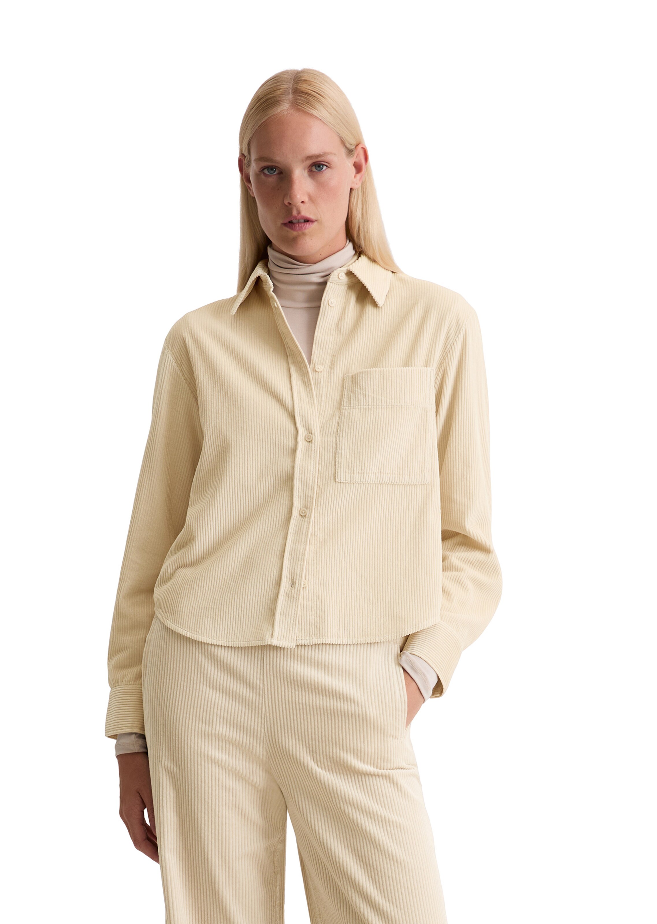 Marc O'Polo Bluse in Beige: Vorderseite