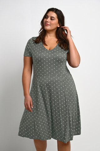 Robe 'Rachel' KAFFE CURVE en vert : devant