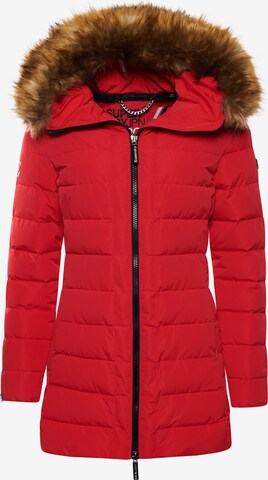 Superdry Wintermantel 'Arctic' in Rood: voorkant