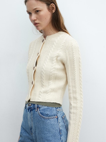 MANGO Cardigan 'Clara' i beige