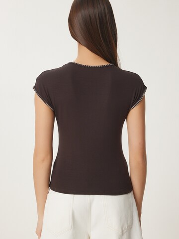 Happiness İstanbul Tričko - Hnedá