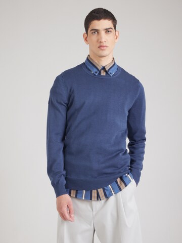 Pull-over 'ESSENTIALS' Superdry en bleu : devant