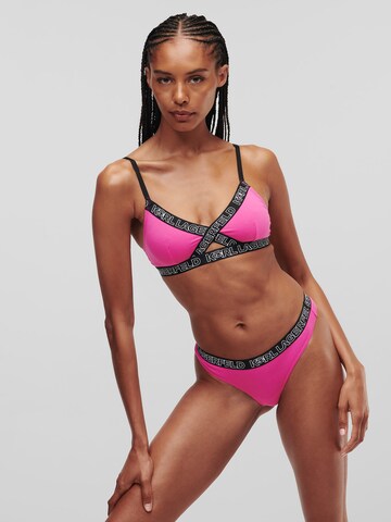 Triangle Soutien-gorge 'Ikonik 2.0' Karl Lagerfeld en rose