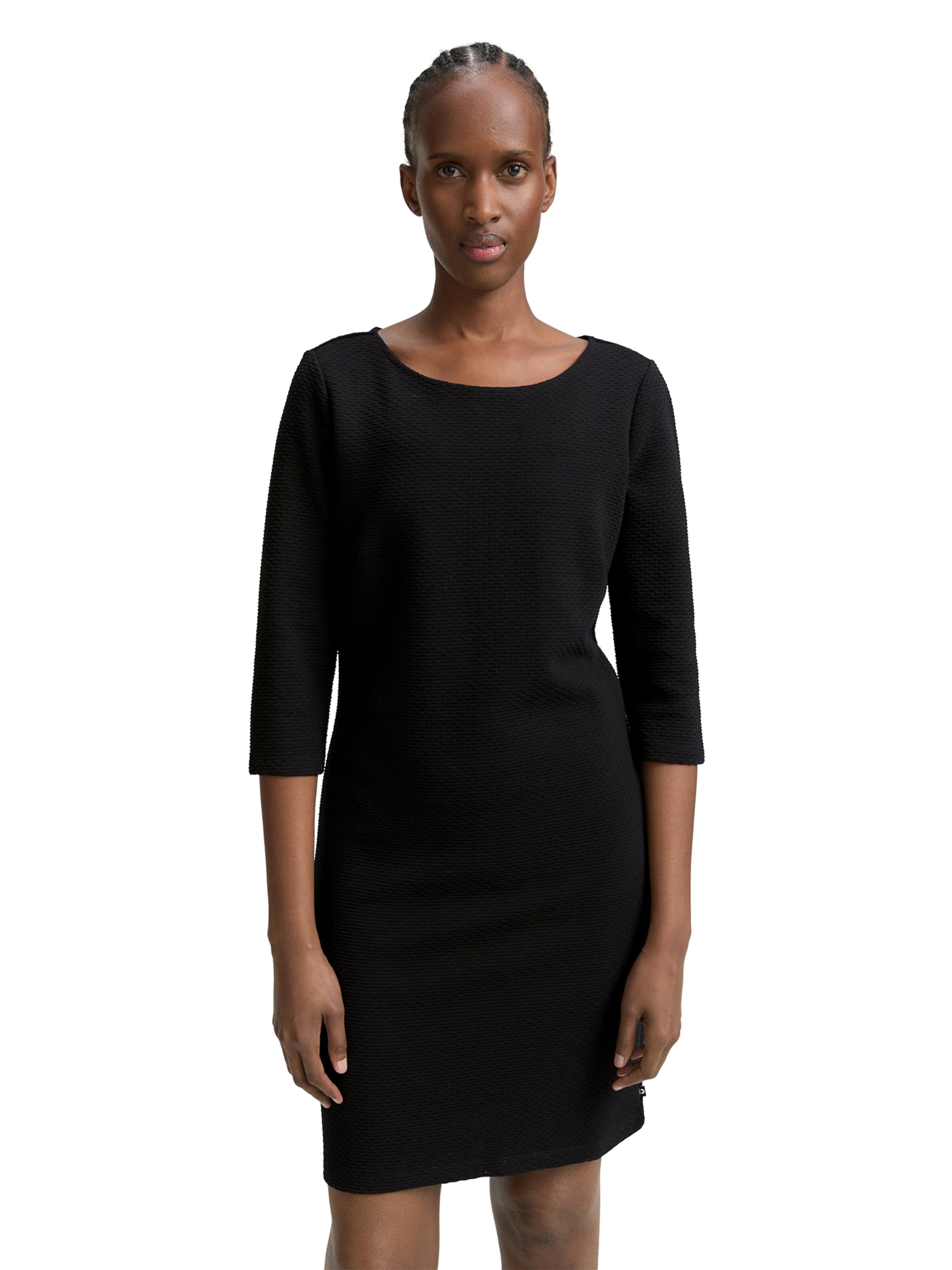 TOM TAILOR DENIM Kjole i sort: forside