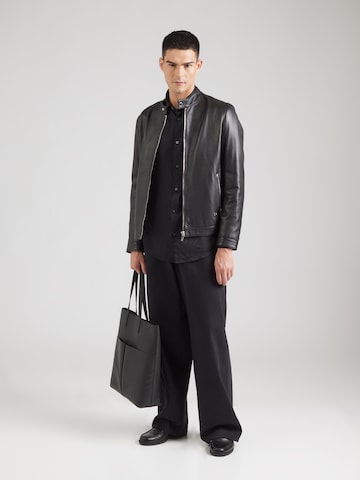 Regular fit Camicia di ARMANI EXCHANGE in nero