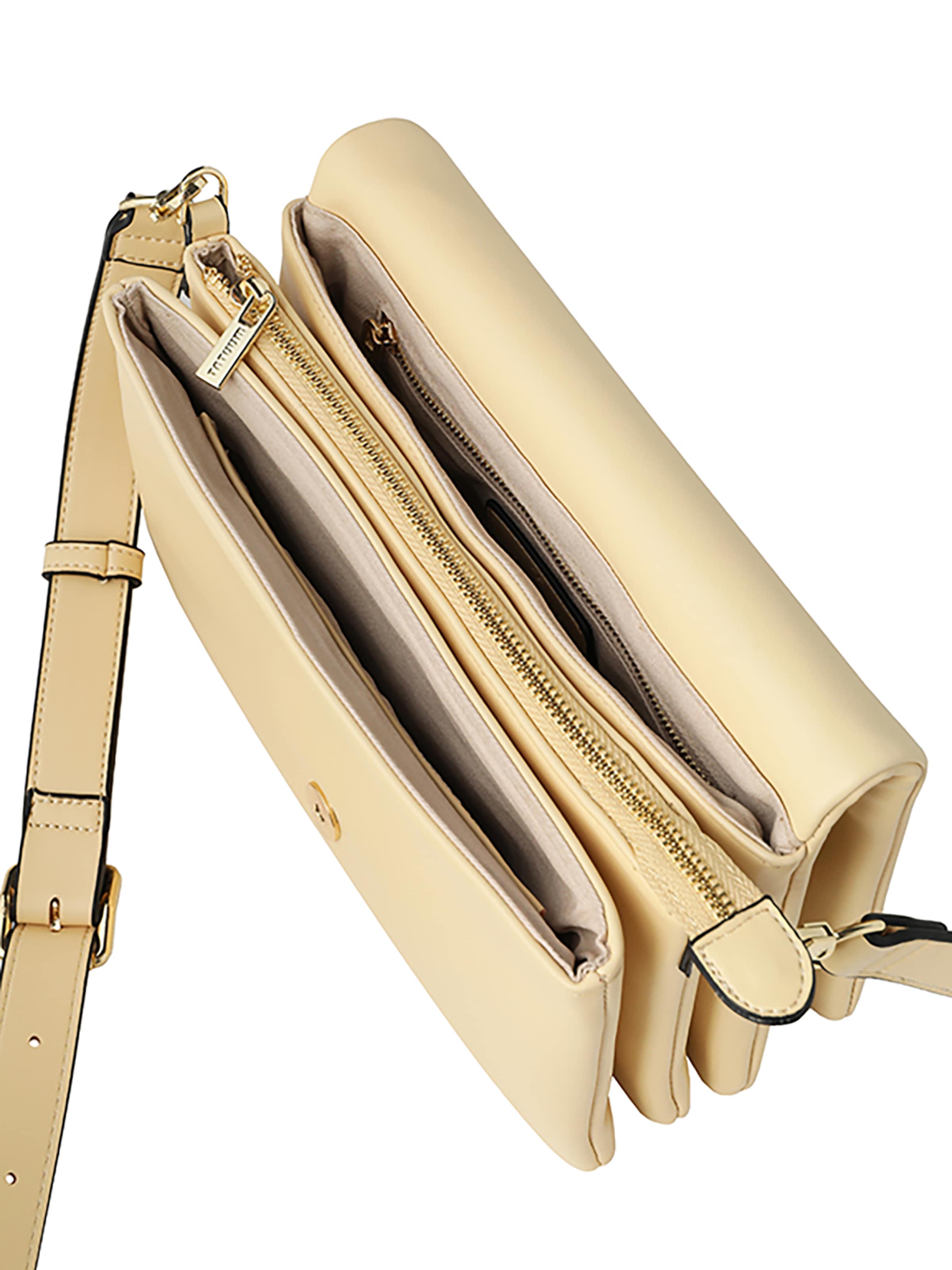 Borsa a mano 'Caressa' di TATUUM in giallo