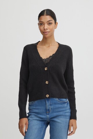 b.young Knit Cardigan 'NORA' in Black: front