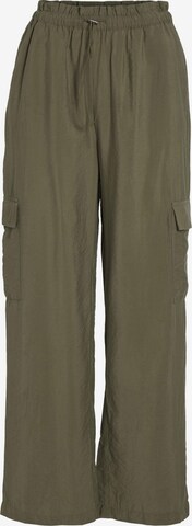 VILA Wide leg Cargo Pants in Green: front