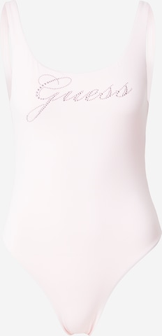 Bustier Maillot de bain 'ANNALISA' GUESS en rose : devant