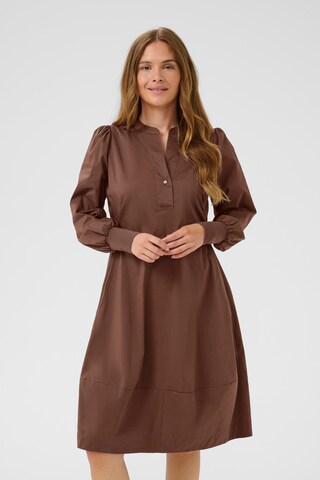 Robe 'Antoinett' CULTURE en marron : devant
