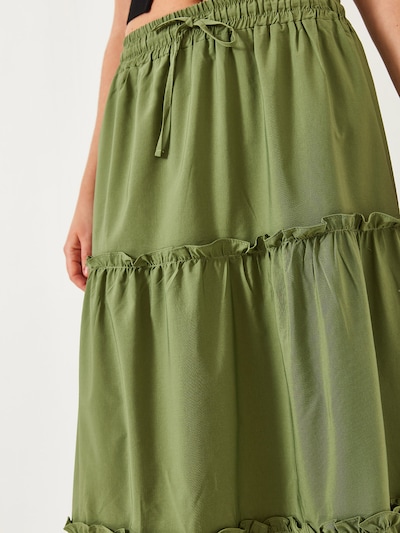 Bianco Lucci Jupe en olive, Vue avec produit