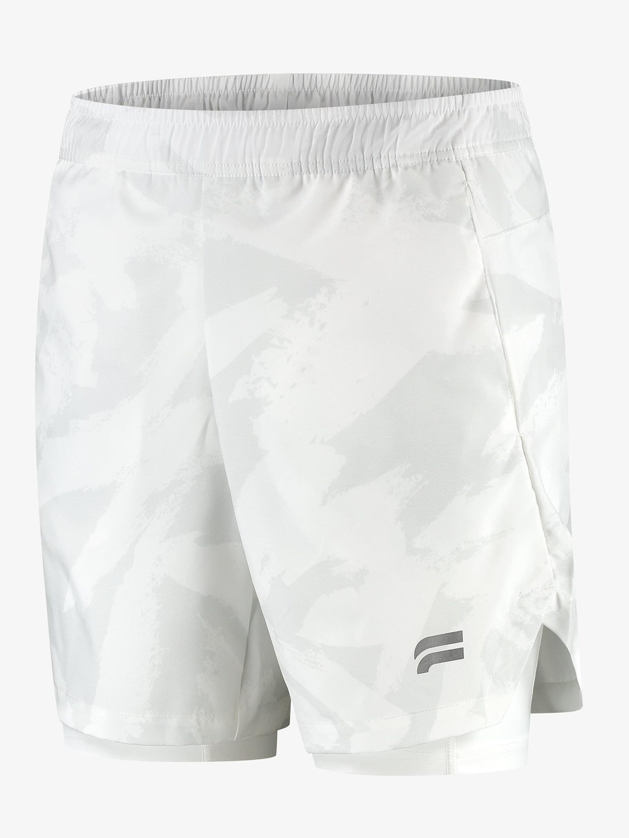 regular Pantaloni sportivi 'Active 2-in-1 Shorts' di Fortex Fitness in bianco