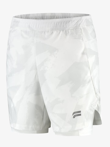 Pantalon de sport 'Active 2-in-1 Shorts' Fortex Fitness en blanc : devant