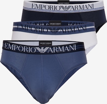 Emporio Armani Slipy w kolorze niebieski: przód