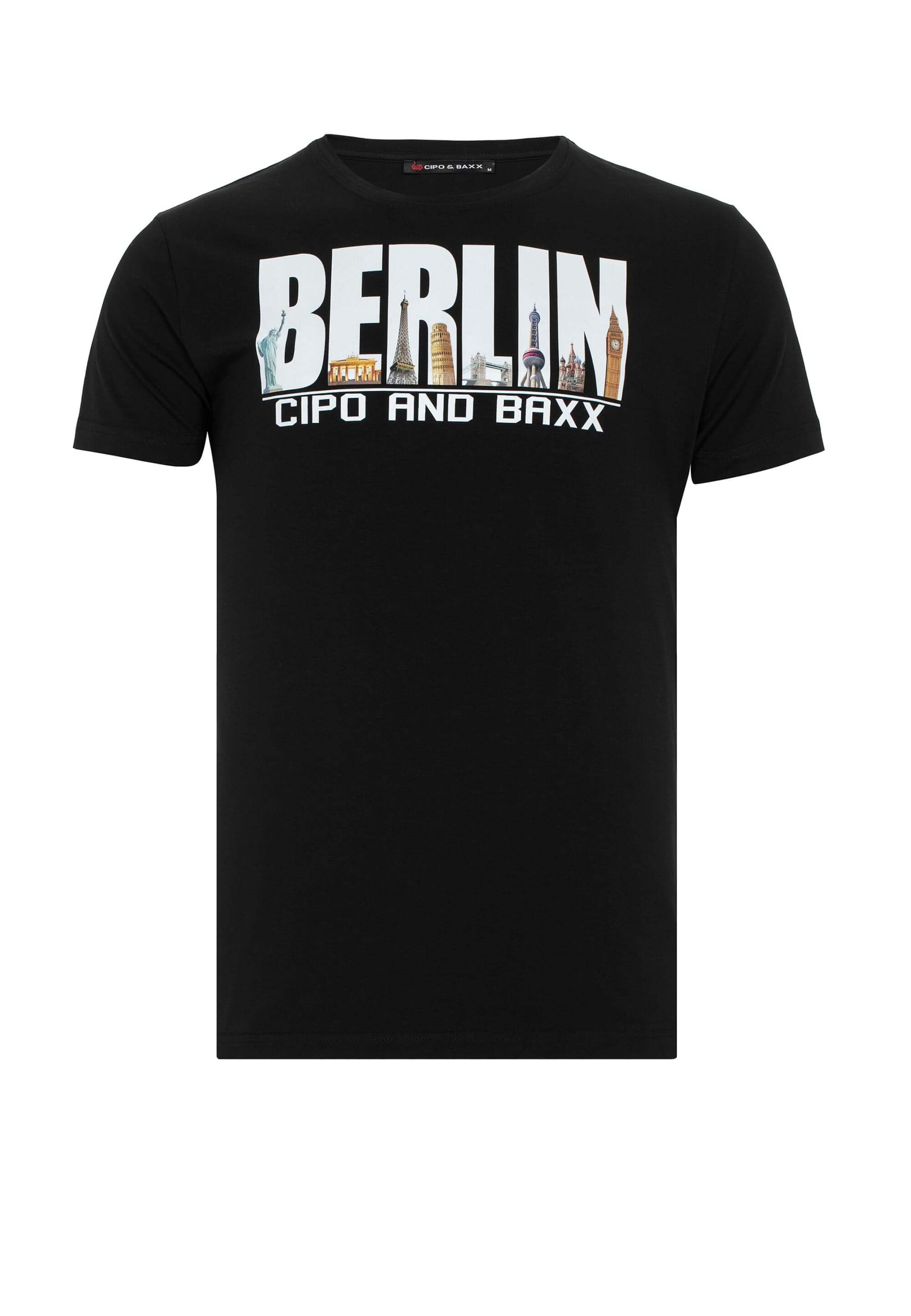 CIPO & BAXX Shirt in Zwart: voorkant