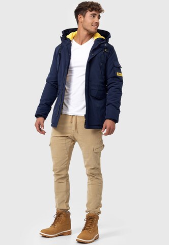 INDICODE JEANS Tussenparka 'Ocala' in Blauw