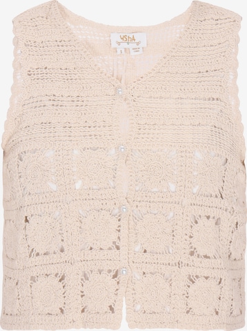Gilet in maglia 'Fashion Look' di usha FESTIVAL in beige: frontale